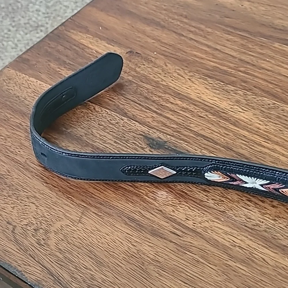 Men's 3D leather belt Western Size 42